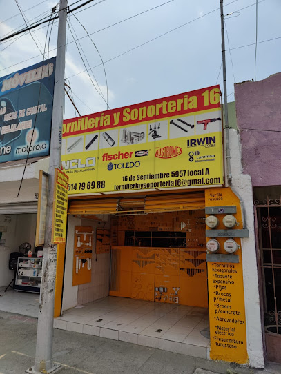 Tornillería y Soporteria 16 de Septiembre en Puebla