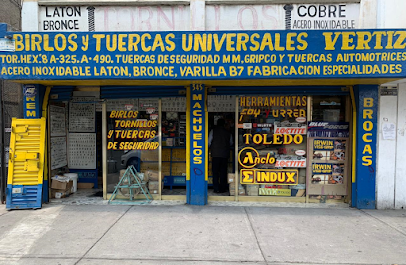 Birlos y Tuercas Universales Vértiz en Cuauhtémoc